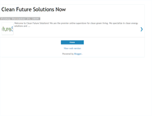 Tablet Screenshot of cleanfuturesolutions.blogspot.com