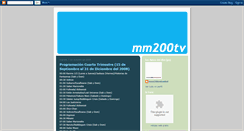 Desktop Screenshot of mm200tv.blogspot.com