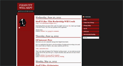 Desktop Screenshot of cleancutwellkept.blogspot.com