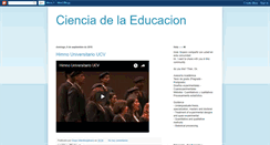 Desktop Screenshot of ciencia-de-la-educacion.blogspot.com