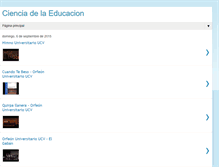 Tablet Screenshot of ciencia-de-la-educacion.blogspot.com