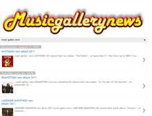 Tablet Screenshot of musicgallerynews.blogspot.com