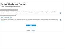 Tablet Screenshot of menusmealsandrecipes.blogspot.com