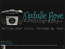 Tablet Screenshot of natalierowephotography.blogspot.com