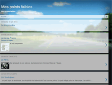 Tablet Screenshot of mespointsfaibles.blogspot.com