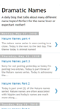 Mobile Screenshot of dramaticnames.blogspot.com