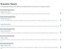 Tablet Screenshot of dramaticnames.blogspot.com