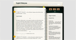 Desktop Screenshot of espiridunyasi.blogspot.com