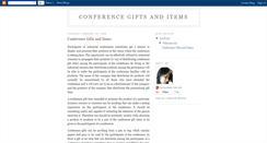 Desktop Screenshot of conferencegiftsanditems.blogspot.com