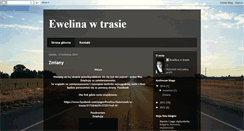 Desktop Screenshot of ewelinawtrasie.blogspot.com