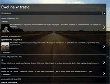 Tablet Screenshot of ewelinawtrasie.blogspot.com