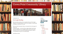 Desktop Screenshot of crownpointlibrary.blogspot.com