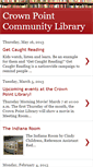 Mobile Screenshot of crownpointlibrary.blogspot.com