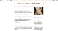 Desktop Screenshot of iheartmichikokakutani.blogspot.com