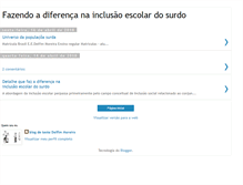 Tablet Screenshot of inclusaoescolardosurdo.blogspot.com