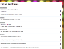 Tablet Screenshot of haikuscumbieros.blogspot.com