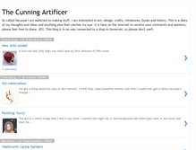 Tablet Screenshot of cunningartificer.blogspot.com