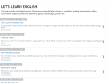 Tablet Screenshot of free-english-lesson.blogspot.com
