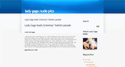 Desktop Screenshot of lady-gaga-nude.blogspot.com