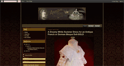 Desktop Screenshot of antiquedollcouture.blogspot.com