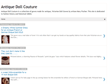 Tablet Screenshot of antiquedollcouture.blogspot.com
