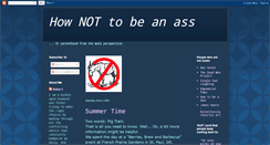 Desktop Screenshot of hownottobeanass.blogspot.com