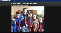 Desktop Screenshot of codenamemissiontomars.blogspot.com