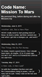 Mobile Screenshot of codenamemissiontomars.blogspot.com