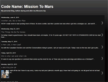 Tablet Screenshot of codenamemissiontomars.blogspot.com