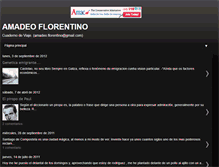 Tablet Screenshot of amadeoflorentinocuadernodeviaje.blogspot.com