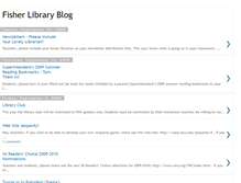 Tablet Screenshot of jbfisherlibrary.blogspot.com