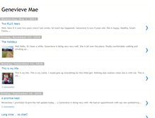 Tablet Screenshot of genevievemae.blogspot.com