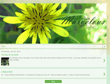 Tablet Screenshot of marvelouslight.blogspot.com