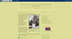 Desktop Screenshot of colonialvillage.blogspot.com