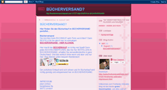 Desktop Screenshot of buecherversand.blogspot.com