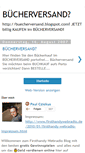 Mobile Screenshot of buecherversand.blogspot.com