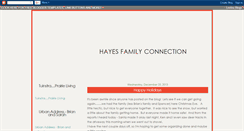 Desktop Screenshot of hayesfamilyconnection.blogspot.com