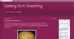 Desktop Screenshot of cookingonashoestring.blogspot.com