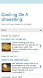 Mobile Screenshot of cookingonashoestring.blogspot.com