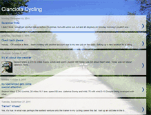 Tablet Screenshot of cianciolacycling.blogspot.com