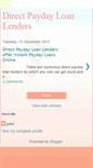 Mobile Screenshot of direct-paydayloanlenders.blogspot.com