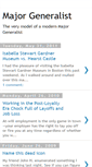 Mobile Screenshot of majorgeneralist.blogspot.com