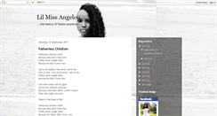 Desktop Screenshot of lilmissangelou.blogspot.com