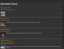 Tablet Screenshot of mansfieldfamilyupdate.blogspot.com