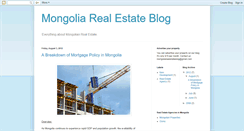 Desktop Screenshot of mongolia-realestate.blogspot.com