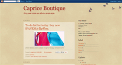 Desktop Screenshot of caprice-boutique.blogspot.com