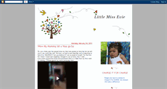 Desktop Screenshot of littlemissevie.blogspot.com