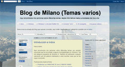 Desktop Screenshot of blogbymilano.blogspot.com