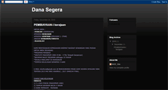 Desktop Screenshot of danasegera.blogspot.com