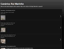 Tablet Screenshot of canariosruimarinho.blogspot.com